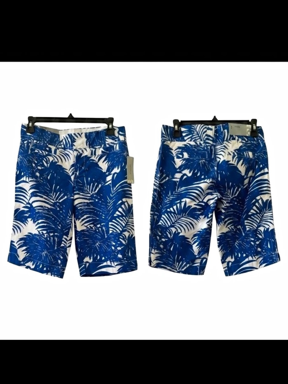 Women tropical print Blue white New with tags Size 1